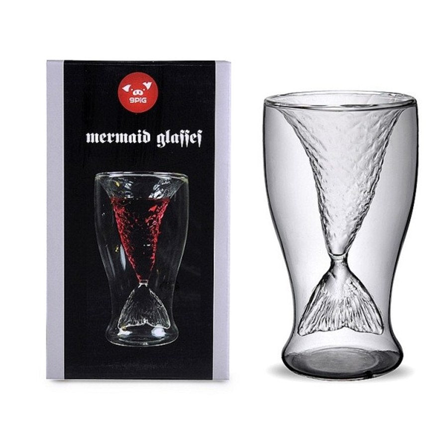 Creative 3D Crystal Mermaid Cup Glass Mug Vodka Shot Drinking Bar Party Cup Drinkware Double Wall Glass Creative 3D Crystal Mermaid Cup Glass Mug Vodka Shot Drinking Bar Party Cup Drinkware Double Wall Glass