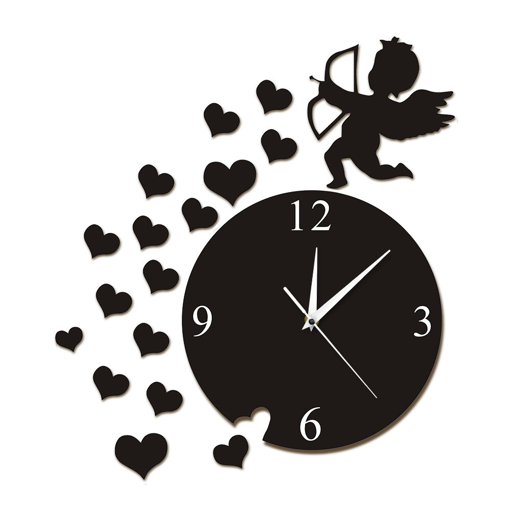 Cupid Arrow Hearts Cherub Angel Wall Art Home Decor Modern Wall Clock Flying Cupid Love Angel Decorative Wall Watch Clock Gift Cupid Arrow Hearts Cherub Angel Wall Art Home Decor Modern Wall Clock Flying Cupid Love Angel Decorative Wall Watch Clock Gift