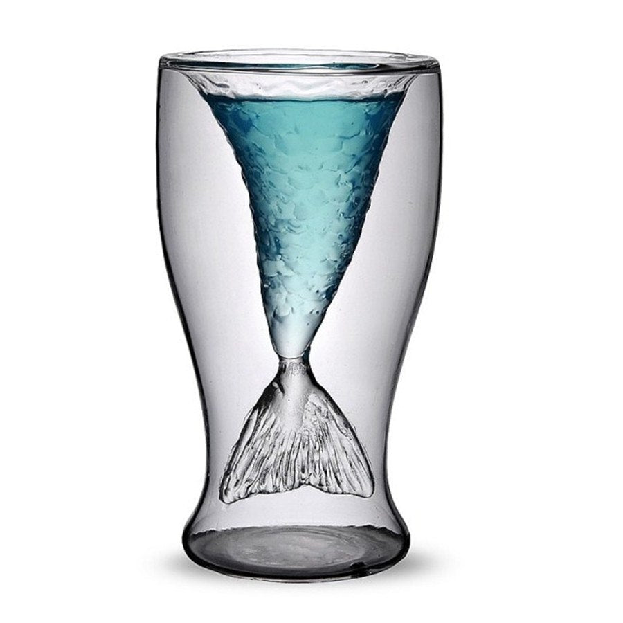 Creative 3D Crystal Mermaid Cup Glass Mug Vodka Shot Drinking Bar Party Cup Drinkware Double Wall Glass Creative 3D Crystal Mermaid Cup Glass Mug Vodka Shot Drinking Bar Party Cup Drinkware Double Wall Glass