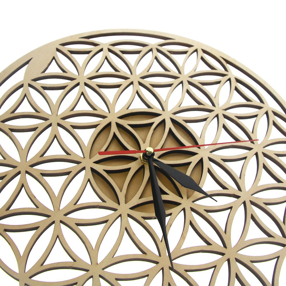 Flower of Life Intersect Rings Geometric Wooden Wall Clock Sacred Geometry Laser Cut Clock Watch Housewarming Gift Room Decor Flower of Life Intersect Rings Geometric Wooden Wall Clock Sacred Geometry Laser Cut Clock Watch Housewarming Gift Room Decor