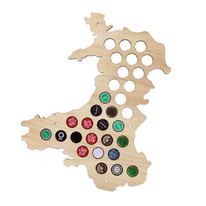 Wales Beer Cap Map Patriotic Welsh Beer Cap Holder Beer Cap Display Gift Bar Pub Business Wall Sign Home Decoration Accessories