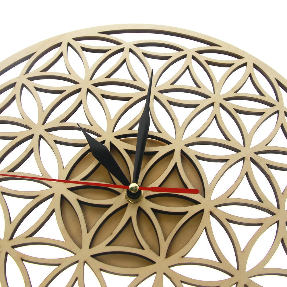 Flower of Life Intersect Rings Geometric Wooden Wall Clock Sacred Geometry Laser Cut Clock Watch Housewarming Gift Room Decor Flower of Life Intersect Rings Geometric Wooden Wall Clock Sacred Geometry Laser Cut Clock Watch Housewarming Gift Room Decor