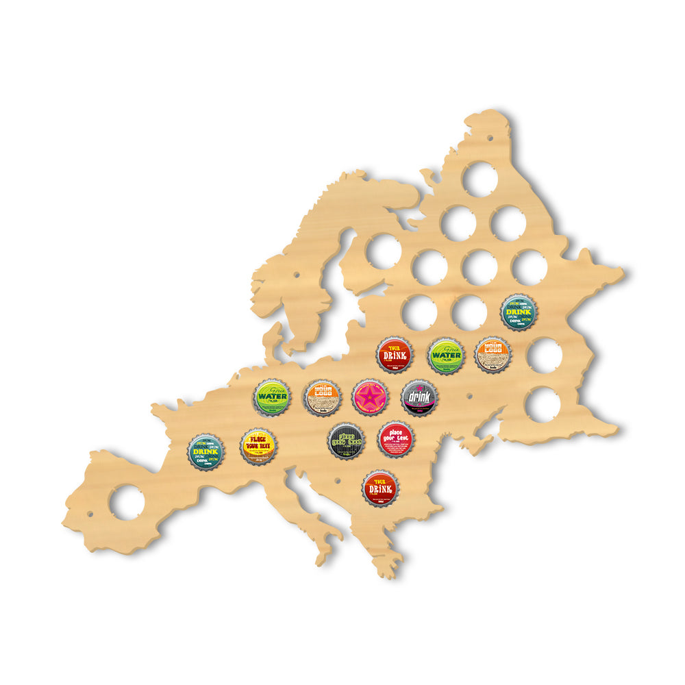 European Beer Cap Map Pub Bar Wooden Wall Sign Beer Bottle Cap Display Holder Euro Wood Map Cap Catcher Man Cave Beer Lover Gift European Beer Cap Map Pub Bar Wooden Wall Sign Beer Bottle Cap Display Holder Euro Wood Map Cap Catcher Man Cave Beer Lover Gift
