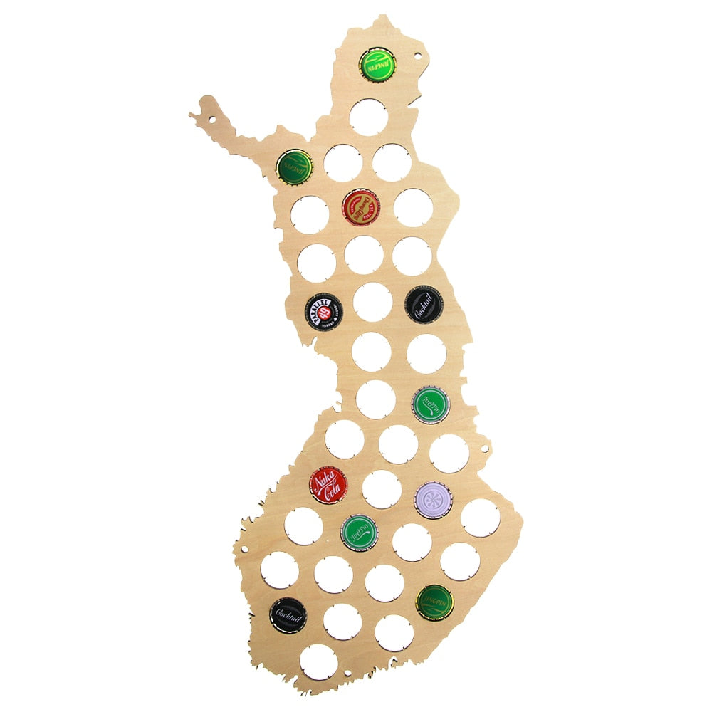 European Country Suomen Tasavalta Finland Beer Cap Map Patriotic Home Decor Bottle Cap Map Catcher Wine Caps Collection Art Gift European Country Suomen Tasavalta Finland Beer Cap Map Patriotic Home Decor Bottle Cap Map Catcher Wine Caps Collection Art Gift