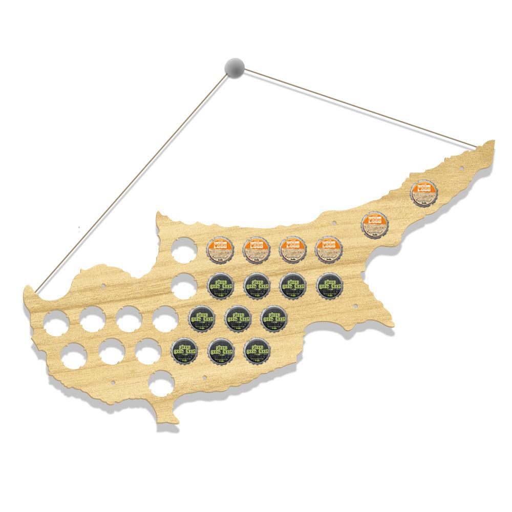 Cyprus Beer Cap Map Wooden Craft Beer Cap Display Wall Art Wood  Beer Lover Cap Collectors Gift Drink Up Beer Cap Trap Hanger Cyprus Beer Cap Map Wooden Craft Beer Cap Display Wall Art Wood  Beer Lover Cap Collectors Gift Drink Up Beer Cap Trap Hanger