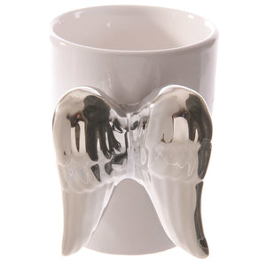 3D Angel Wing Handle Ceramic Mug Coffee Milk Mug Tea Drinking Cups Personality Drinkware Unique Gift Idea