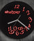 Whatever You Are Late Anyway LED Neon Wall Clock Whatever LED Lighted Clock Vintage Design Color Changes Illuminated Wall Clock