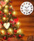 Christmas Puppy Wall Clock Holidays Home Decor Funny Different Dog Breeds Printed Modern Wall Watch Deer Dog Pets New Years Gift