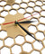 Minimal honeycomb Wood Wall Clock Hexagonal Home Decor Geometric Wall Clock Bee Lover Gift Contemporary Rustic Wood Clock Watch