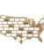 USA Wine Cork Map Wine Cork Reused Display Wall Map Wine Cork Trap Collection USA Wall Art Wine Lovers Gift Plywood Craft Map