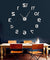 Backwards DIY Large Wall Clock Modern Design Reverse Numbers Frameless Wall Watch Luxury Mirror Effect Big Needle Reverse Clock