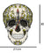 Day of the Dead Sugar Skull Wall Clock Dia de los muertos Skeleton Flowers Non Ticking Clock Halloween Mexican Tradition Artwork