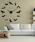 Bats Large Wall Clock Modern Design Halloween Home Decor DIY Frameless Giant Wall Clock Vampire Bats Wall Art Mirror Clock