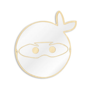 Japanese Ninja Warrior Fighter Wall Mirror Children Kid Room Manga Samurai Ninja Decoration Hanging Wood Acrylic Safety Mirror