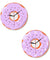 Colorful Printed Doughnut Wall Clock Kawaii Dessert Sweets Modern Wall Clock Bakery Business Sign Wall Decor Donut Lover Gift