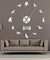 Adorable Different Dog Breeds Large Wall Art Home Decor Kennel Clubs Wall Clock DIY Giant Living Room Clock Dog Pet Owners Gift