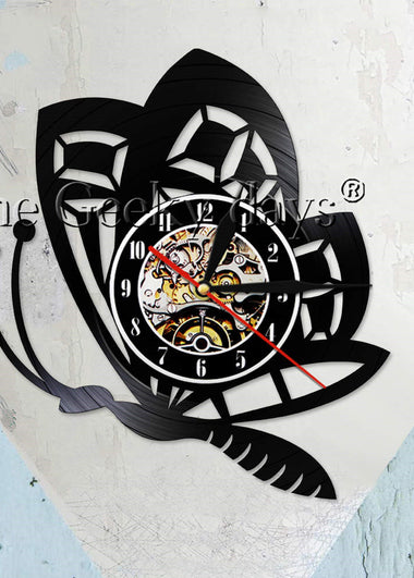Butterfly Minimalist Modern Wall Clock Animal Nature Retro Vinyl Record Home Decor Butterfly insect Animal Wall Watch Timepiece