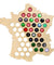 Bottle Beer Caps Map of France Laser Engraved Wood Map Wall Art For Caps Collector Home Decorative Beer Cap Display Board
