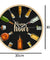Happy Hour Wine Time Wine O'Clock Booze Wall Clock Man Cave Pub Bar Wall Decor Restaurant Wine Drinker Alcohol Gifts Winery Art