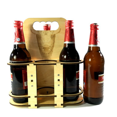 Wooden Red Wine Rack Beer DIY 6 Bottles Holder Creative Kitchen Bar Display Shelf Home Table Decoration