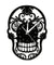 Day of the Dead Sugar Skull Wall Clock Mexican Skull Dia de Muertos Wall Clock Floral Candy Skull Decorative Hanging Wall Watch
