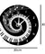 Elegant Piano Keys Black and White Modern Wall Clock Music Notes Wave Round Music Keyboard Wall Clock Music Lover Pianist Gift