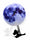 Blue Moon Swinging Pendulum Clock Astronomy Home Decor Funny Wall Clock Lunar Blue Moon Clock with Swinging Silhouette Pendulum