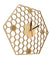 Minimal honeycomb Wood Wall Clock Hexagonal Home Decor Geometric Wall Clock Bee Lover Gift Contemporary Rustic Wood Clock Watch