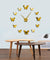 Frameless DIY Wall Clock 3D Mirror Butterflies Wall Watch Large Wall Clock For Living Room Bedroom Home Decor Big Time Clock