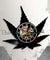 Weed Leaf Wall Clock Vintage Vinyl LP Record Wall Clock Marijuana Leaf Silhouette Icon Wall Art Pot Leaf Stoner Gift