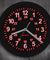 Military Pattern Retro Wall Clock with LED Backlight 24 Hours Display Zulu Time LED Neon Wall Clock Army Navy Marine Timing Gift