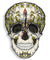 Day of the Dead Sugar Skull Wall Clock Dia de los muertos Skeleton Flowers Non Ticking Clock Halloween Mexican Tradition Artwork