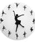 Ballet Dancer Ballerina Wall Clock Novelty Funny Wall Clock Dance Home Room Fan Art Decor Gift For Dancing Teacher Dance Lovers