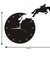 Horseriding Wall Art Horseman Jumping From The Clock Rider on Horseback Jumping Horse Wall Clock Hanging Watch Equestrienne Gift