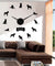 Adorable Different Dog Breeds Large Wall Art Home Decor Kennel Clubs Wall Clock DIY Giant Living Room Clock Dog Pet Owners Gift