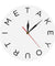 Take Your Time Modern Motto Swiss Scandinavian Minimal Art Wall Clock 12 Letters 12 Hours Unique Wall Clock Motivational Gift