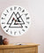 Valknut Odin Viking Symbol Runes Script Modern Wall Clock Viking Norse Compass Vikings Rune Odins Simple Wall Clock Home Decor