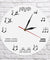Sheet Music Notes Wall Art Music Room Wall Decor Wall Clock Piano Treble Staff Decorative Art Clocks Musician Gift For Teachers