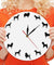 Different Dog Breeds Minimalist Design Modern Wall Clock Nursery Kid Room Puppy Pets Wall Decor Clock Watch Vet Clinic Dog Clock