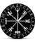 Viking Pagan Asatru Runic Compass Wall Clock Vegvisir Rune Circle Viking Norse Mythology Simple Modern Clock Watch Helm of Awe