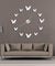 Frameless DIY Wall Clock 3D Mirror Butterflies Wall Watch Large Wall Clock For Living Room Bedroom Home Decor Big Time Clock