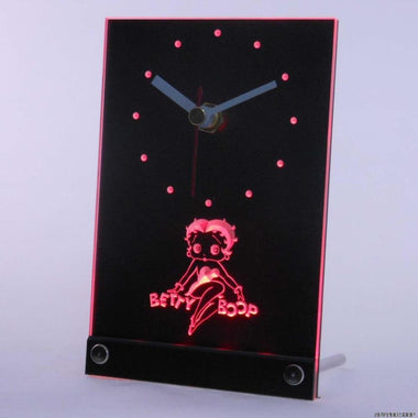 tnc0233 Betty Boop Table Desk 3D LED Clock