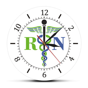 Caduceus Medical Symbol Wall Clock Medicine Doctor Medical Insignia Exclusive Watch Wall Clock Registered Nurse RN Nursing Gifts