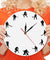 Hockey Minimalist Design Wall Clock Ice Hockey Field Hockey Sports Room Wall Decor Team Game Hockey Players Modern Wall Clock