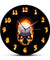 Demon Skull In Fire With Burning Numbers Modern Wall Clock Heavy Metal Flaming Hell Death Skull Wall Watch Halloween Horror Art