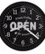 Fresh Coffee Open 24 Hours LED Neon Sign Decorative Wall Watch Coffee Shop Business Lighting Multi Colors Cafe Bar Wall Clock
