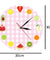 12 Different Kinds Of Fruit Wall Clock Fresh Fruit Slice Decorative Clcok Modern Colorful Home Decor Living Room Wall Watch