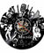 Music Band Silhouette Musical Instruments Wall Decor Musicians Wall Clock Jazz Music Group Vintage Vinyl Record Music Wall Clock
