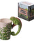 Rainforest Decal Chameleon Ceramic Mug Jungle Explorer 3D Chameleon Shaped Handle Animal Coffee Mug Gifts