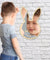Bunny Sleepy Eyes Makeup Mirror Baby Kids Room Nursery Wall Decor Cute Animal Sleeping Rabbit Wood & Acrylic Safety Wall Mirror